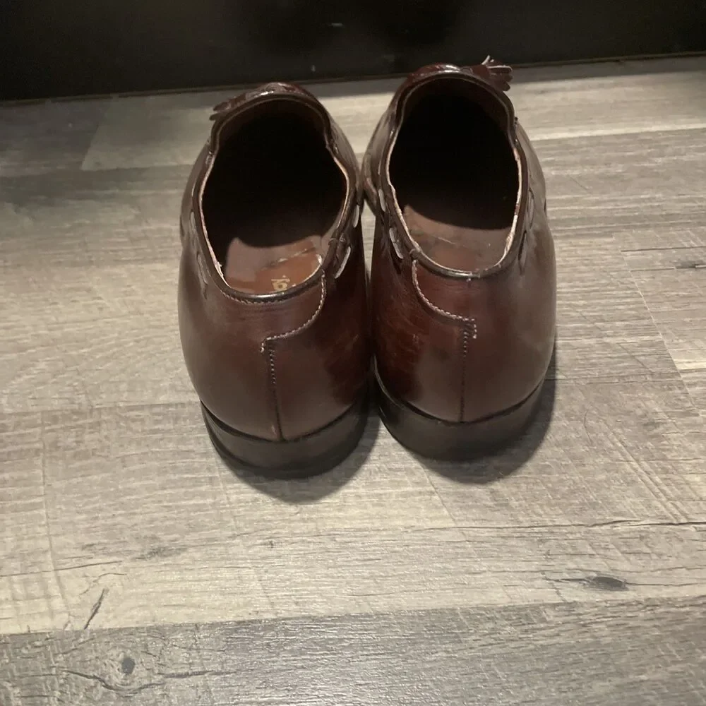 Vintage Foot-Joy Classics Men’s Tassel Loafers Brown Leather USA Made 9.5 B